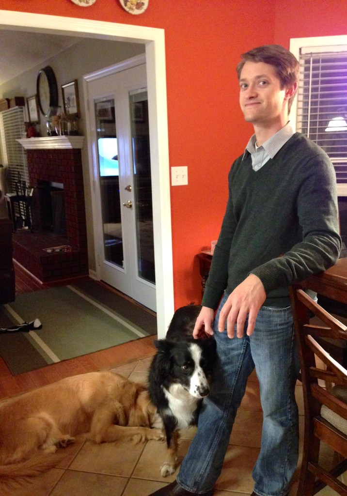 The men in my life (sans cat).