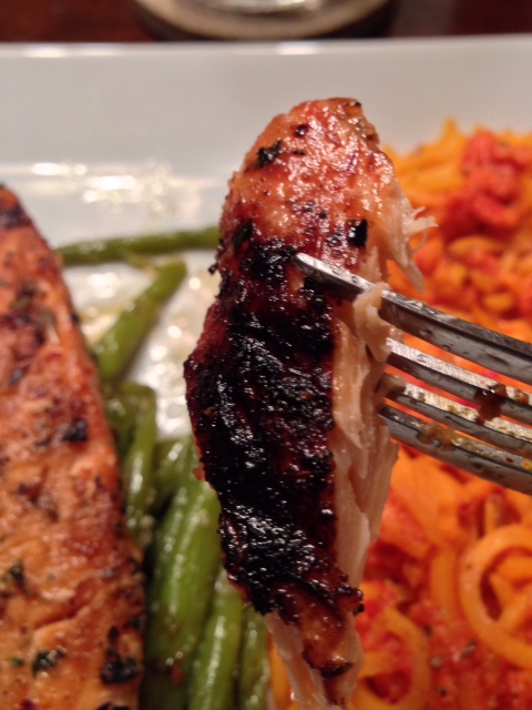 I love my salmon with a crunchy "char"! Tasty.